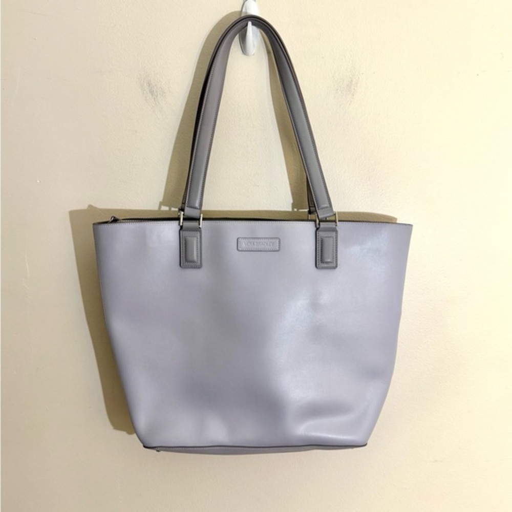 Vera Bradley Handbag Purse Tote Laptop Lavender  blue grey work Large and Roomy